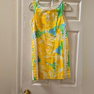 Lilly Pultizer Yellow First Impressions Shift Dress